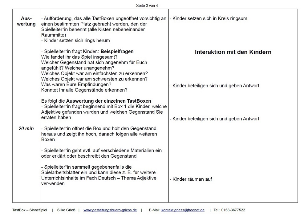 Spielablaufplan Seite 3